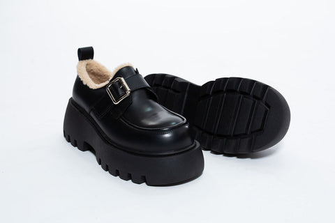 Loafers imblaniti din piele ecologica