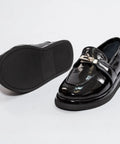 Loafers damă din piele naturală lăcuită