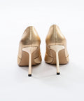 Pantofi Stiletto Aurii cu Vârf Ascuțit