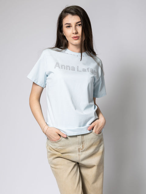 Cotton T-Shirt with Snap Buttons