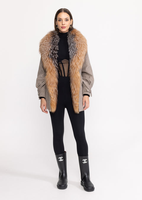 Geaca din lana cu blanita 26737