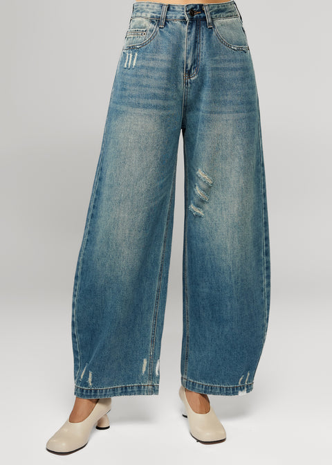 Fashion Wide-Leg Jeans