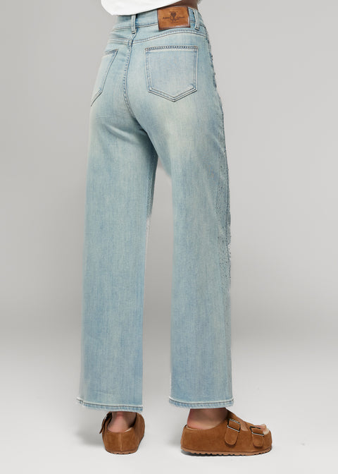 Jeans with Crystal Embellishments
