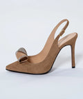 Pantofi din piele întoarsă naturală cu toc de 10 cm – eleganță atemporală și textură sofisticată