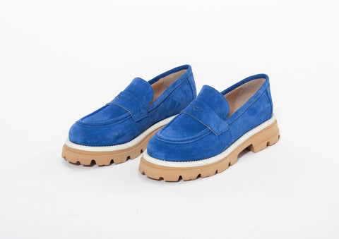 Loafers din piele intoarsa naturală