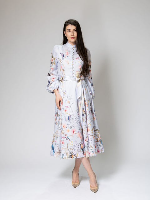 Floral Print Midi Dress