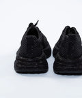 Adidași negri cu efect piele de reptilă și glitter fin – All Black Luxe – AnnaLaFaet