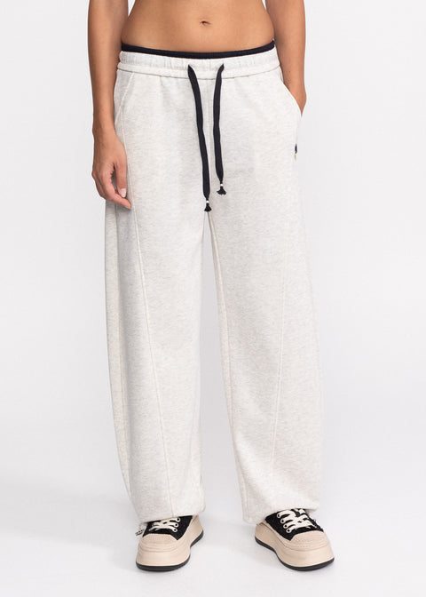 Pantaloni lejeri din bumbac cu talie elastica 8512