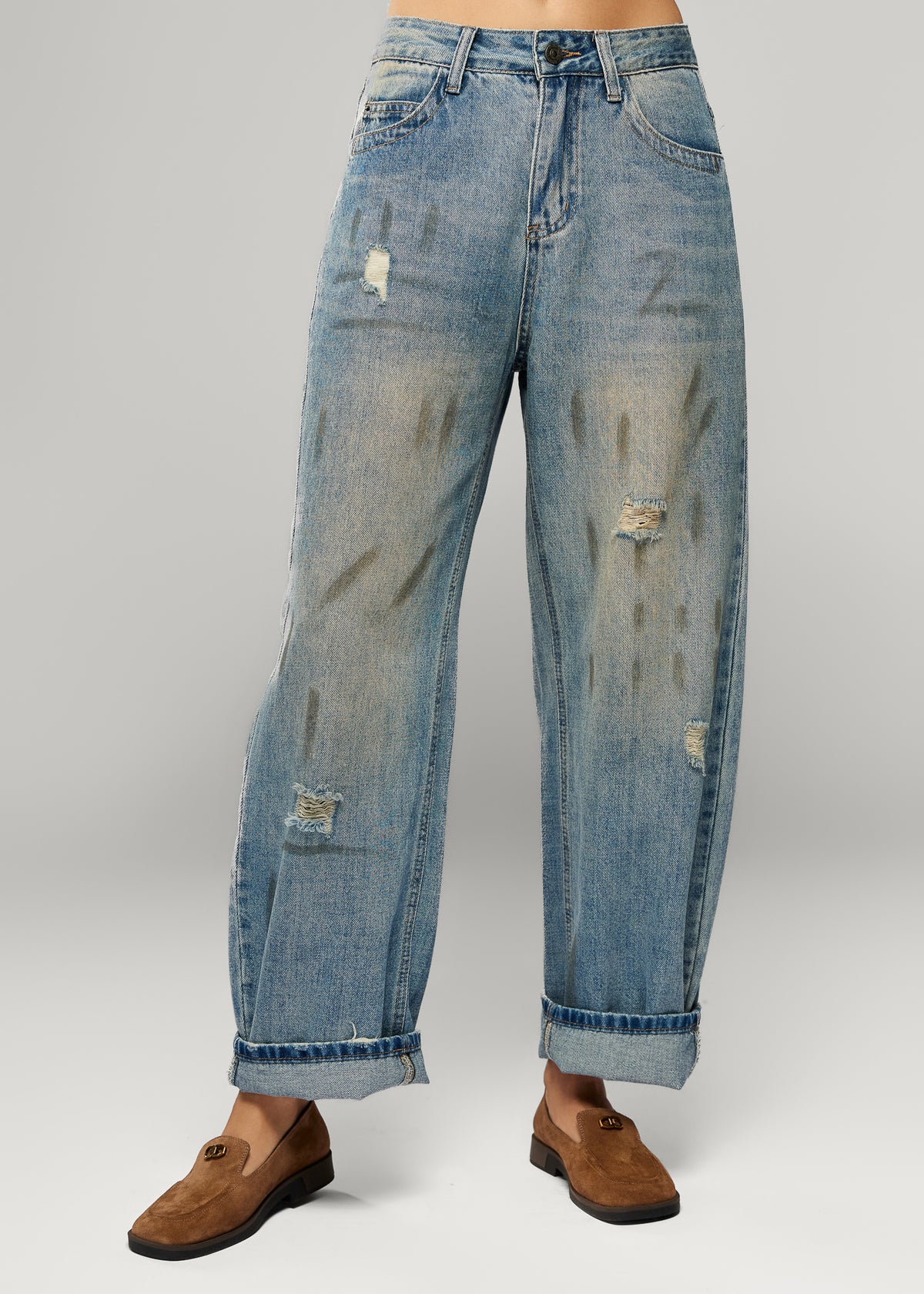High-Waisted Jeans