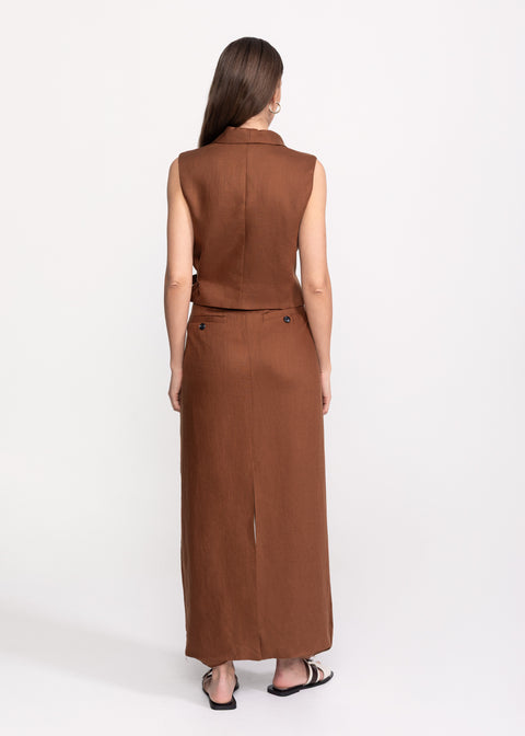 Linen Palazzo Pants Set