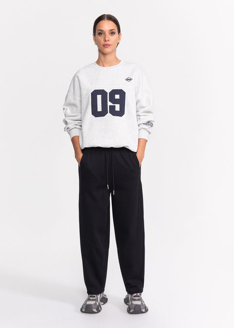 Pantaloni din bumbac cu talie elastica si buzunare laterale 9806