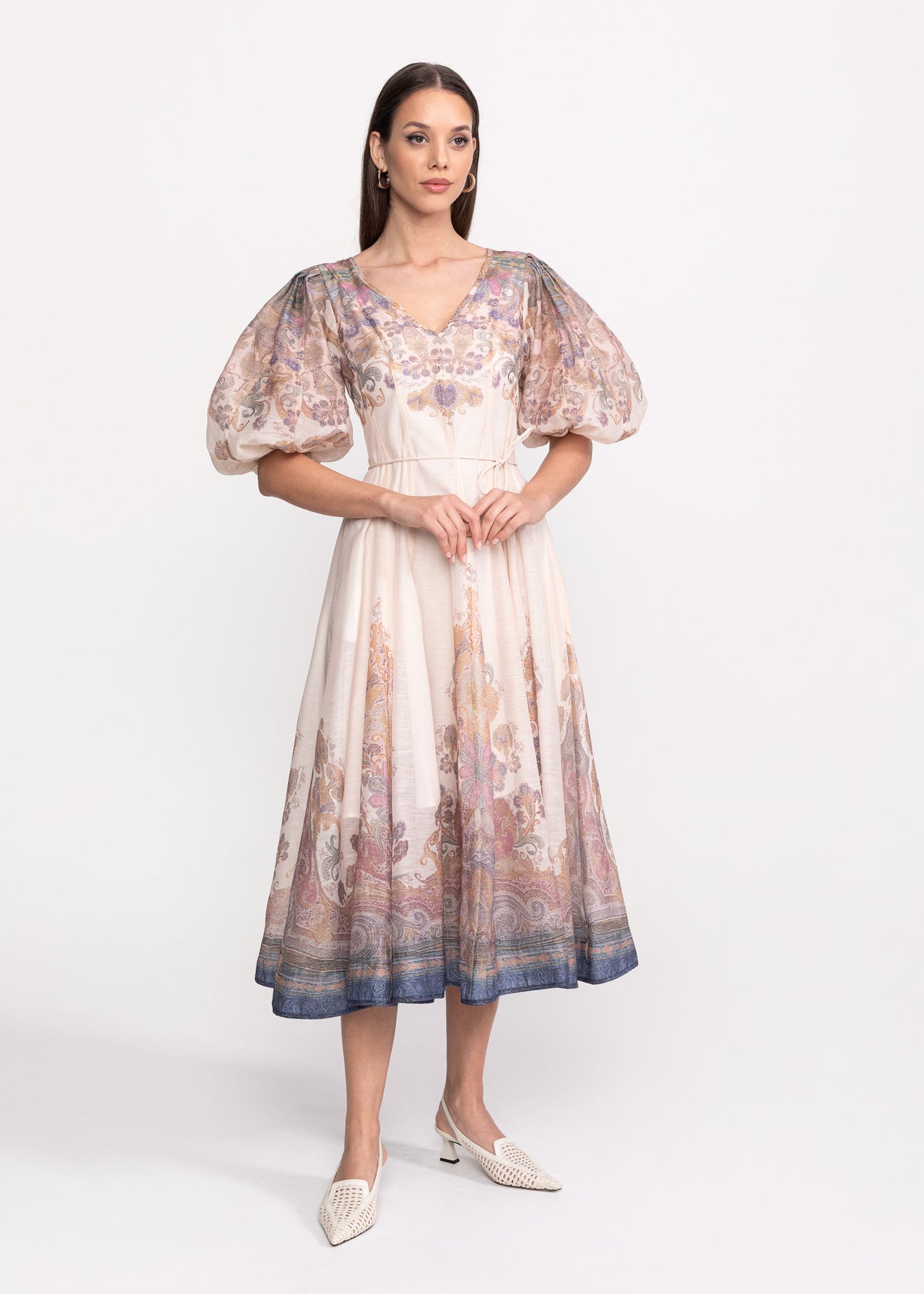 Rochie Midi cu imprimeu floral paisley