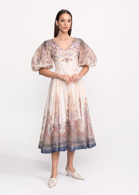 Rochie Midi cu imprimeu floral paisley