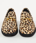 Pantofi din piele naturală leopard