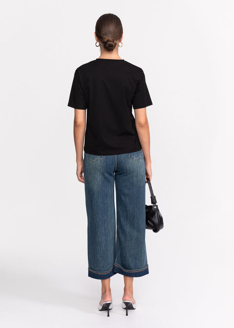 Tricou casual din bumbac AnnaLafaet