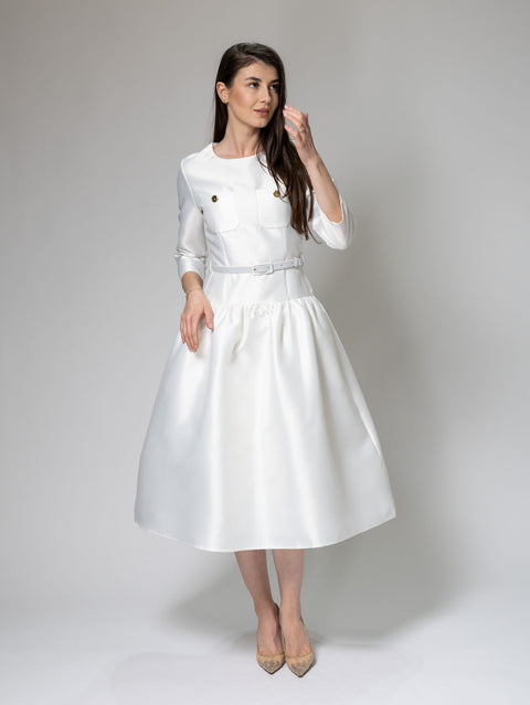 Satin Midi Dress