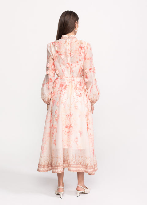 Rochie Midi cu imprimeu floral romantic