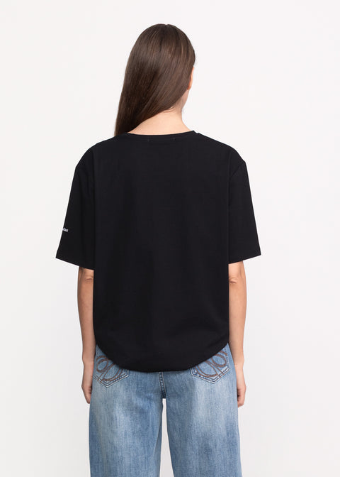 Tricou cu aplicatii in forma de cirese