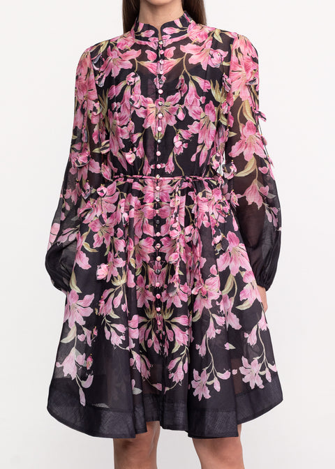 Rochie cu imprimeu floral amplu
