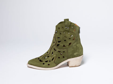 Perforated Ankle Boots