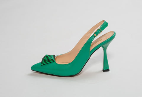 Pantofi din piele naturală toc 10 cm