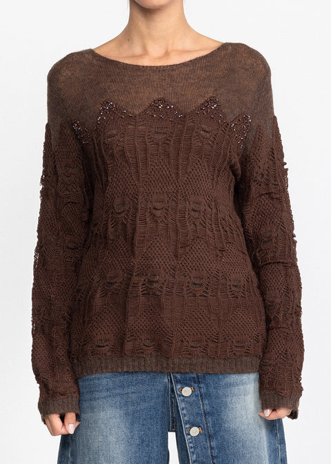 Bluza  tricotata cu textura 5096