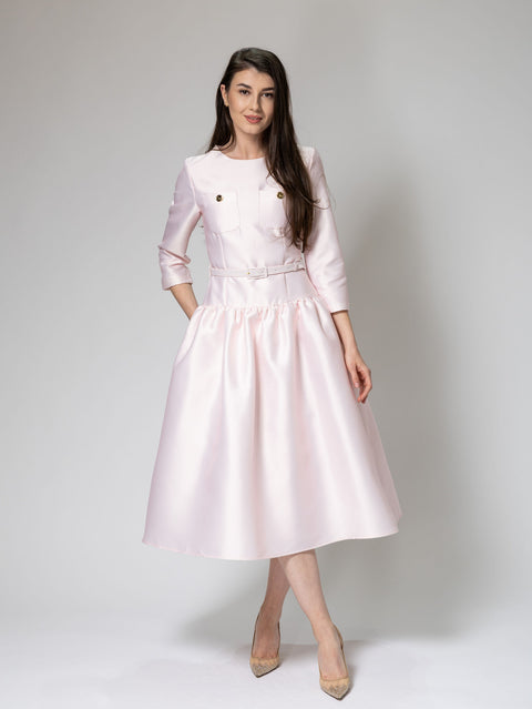 Satin Midi Dress