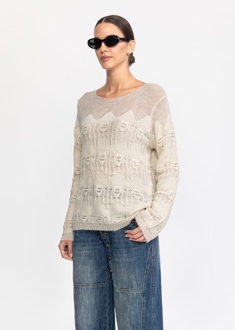 Bluza  tricotata cu textura 5096