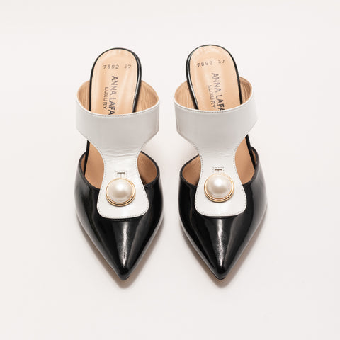 Pantofi cu Toc si Accesoriu Perla