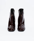 Botine Glamour din Piele Naturală Lăcuită