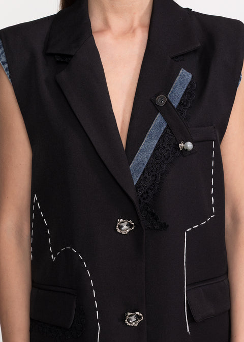 Blazer-Style Vest