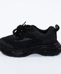 Adidași negri cu efect piele de reptilă și glitter fin – All Black Luxe – AnnaLaFaet