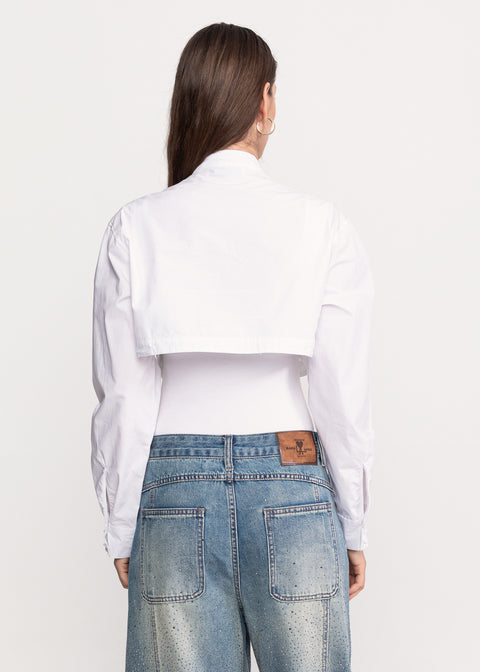 High-Neck Bodysuit Shirt