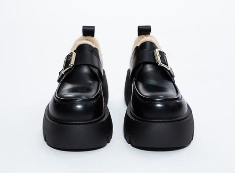 Loafers imblaniti din piele ecologica