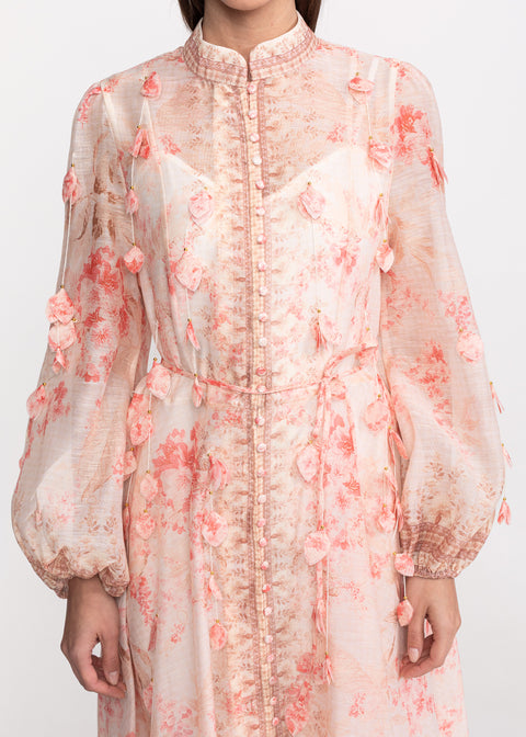 Rochie Midi cu imprimeu floral romantic