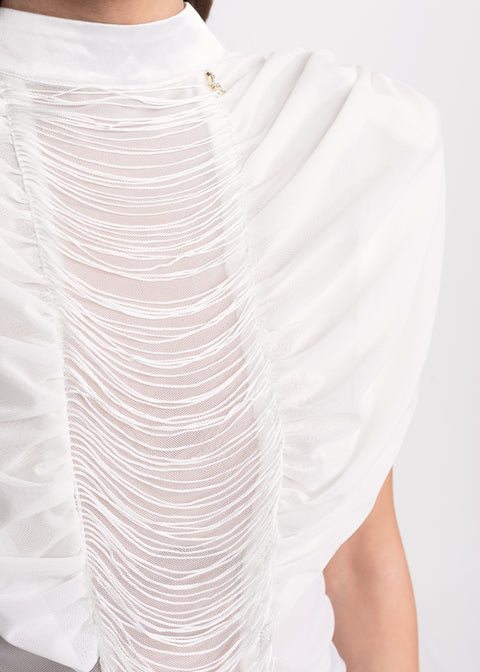 Top elegant cu drapaje
