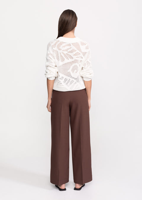 Pantaloni eleganti cu talie inalta