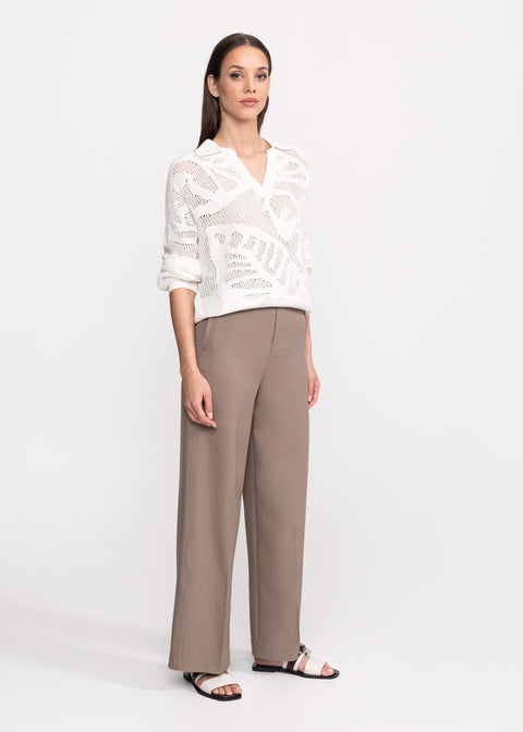 Pantaloni eleganti cu talie inalta