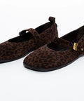 Balerini animal print cu bareta - Annalafaet