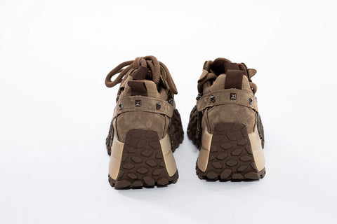 Sneaker din Piele Naturală cu Talpă Masivă