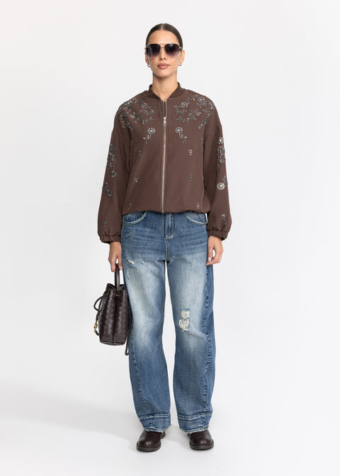 Geaca Bomber cu pietre