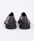 Loafers din piele cu ciucur si detalii  metalice