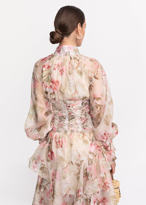 Rochie Scurta cu croiala asimetrica si corset