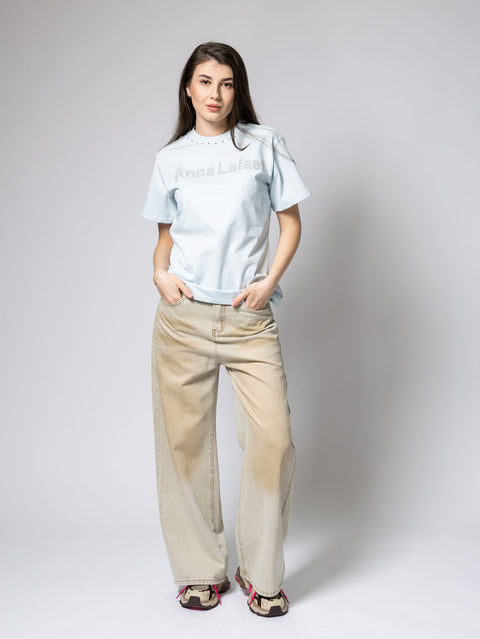 Cotton T-Shirt with Snap Buttons