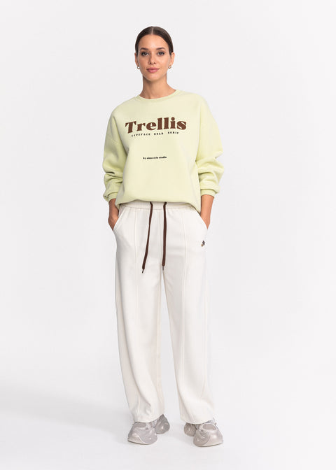 Bluza casual din bumbac cu logo Trellis