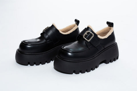 Loafers imblaniti din piele ecologica