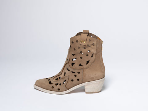 Perforated Ankle Boots