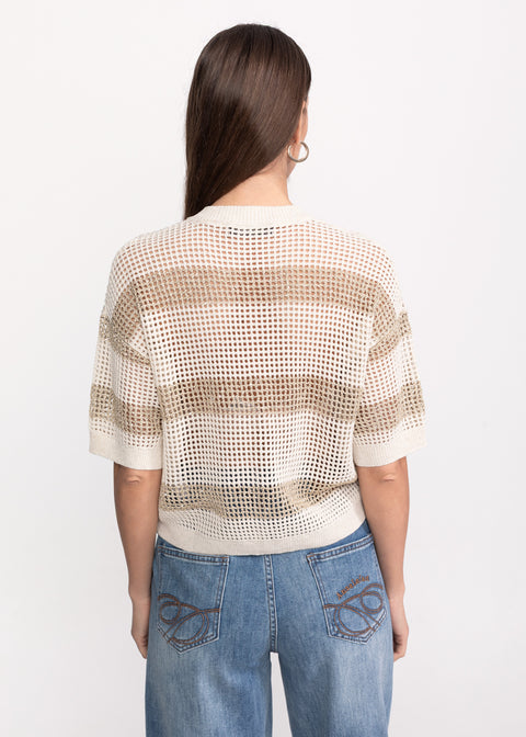 Knitted Top with Decorative Buttons