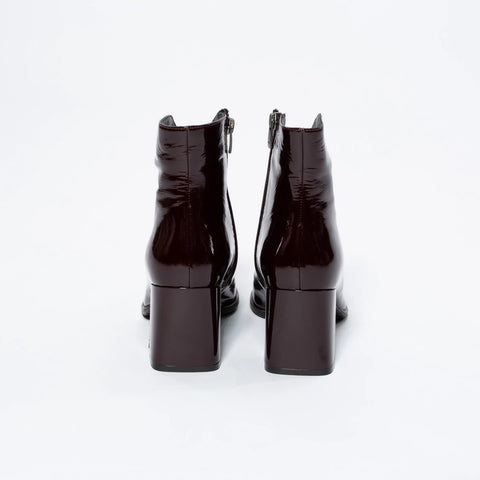 Botine Glamour din Piele Naturală Lăcuită