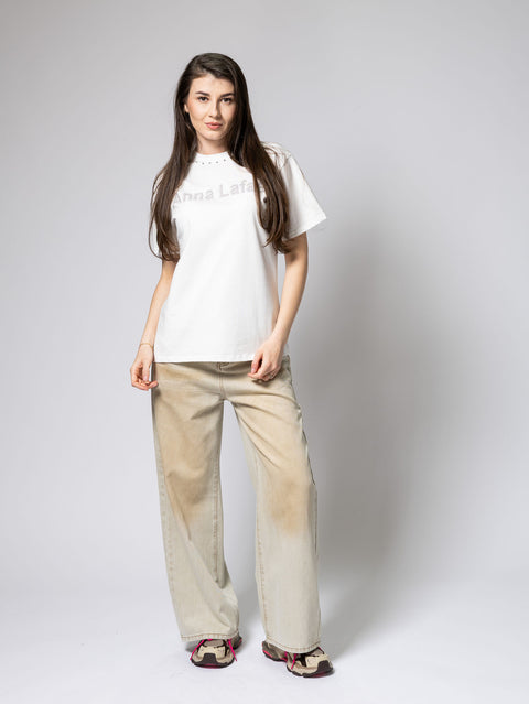 Cotton T-Shirt with Snap Buttons